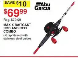 Dunham's Sports ABU GARCIA MAX X BAITCAST ROD AND REEL COMBO offer
