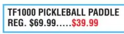 Dunham's Sports TF1000 PICKLEBALL PADDLE offer
