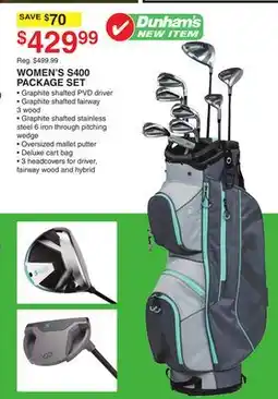 Dunham's Sports WOMEN'S S400 PACKAGE SET offer
