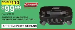 Dunham's Sports ROADTRIP 225 TABLETOP 2 BURNER PROPANE GAS GRILL offer
