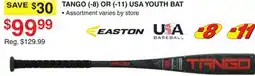 Dunham's Sports EASTON TANGO (-8) OR (-11) USA YOUTH BAT offer