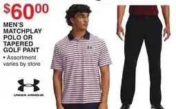 Dunham's Sports MEN'S MATCHPLAY POLO OR TAPERED GOLF PANT offer