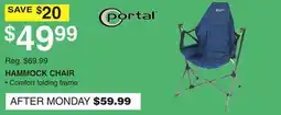 Dunham's Sports HAMMOCK CHAIR offer