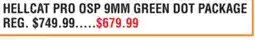 Dunham's Sports HELLCAT PRO OSP 9MM GREEN DOT PACKAGE offer