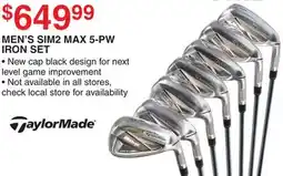 Dunham's Sports TAYLORMADE MEN'S SIM2 MAX 5-PW IRON SET offer