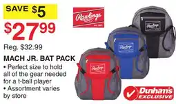 Dunham's Sports MACH JR. BAT PACK offer