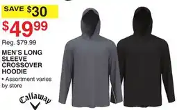Dunham's Sports MEN'S LONG SLEEVE CROSSOVER HOODIE offer