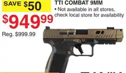 Dunham's Sports TTI COMBAT 9MM offer