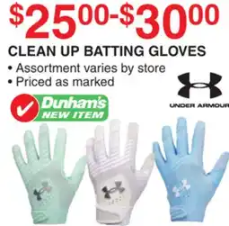 Dunham's Sports UNDER ARMOUR CLEAN UP BATTING GLOVES offer