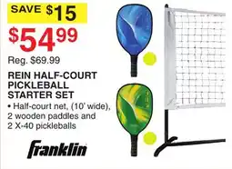 Dunham's Sports REIN HALF-COURT PICKLEBALL STARTER SET offer