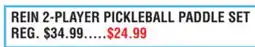Dunham's Sports REIN 2-PLAYER PICKLEBALL PADDLE SET offer