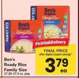 Safeway Ben's Ready Rice Family Size offer