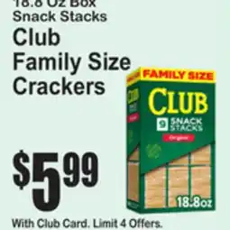 SuperFresh Club Family Size Crackers offer