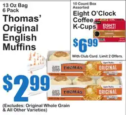 SuperFresh Thomas' Original English Muffins offer