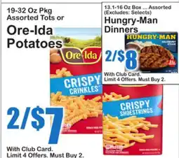 SuperFresh 19-32 Oz Pkg Assorted Tots or Ore-Ida Potatoes offer