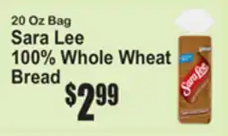 SuperFresh Sara Lee 100% Whole Wheat Bread offer
