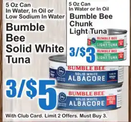 SuperFresh Bumble Bee Chunk Light Tuna offer