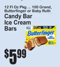 SuperFresh 12 Fl Oz Pkg ... 100 Grand, Butterfinger or Baby Ruth Candy Bar Ice Cream Bars offer