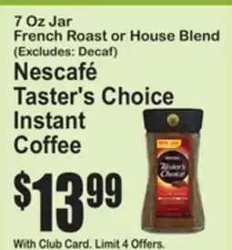 SuperFresh Nescafé Taster's Choice Instant Coffee offer