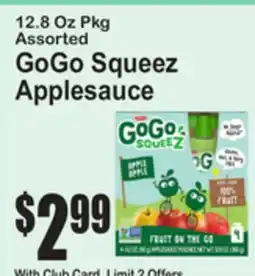 SuperFresh GoGo Squeez Applesauce offer