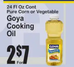 SuperFresh 24 Fl Oz Cont Pure Corn or Vegetable Goya Cooking Oil offer