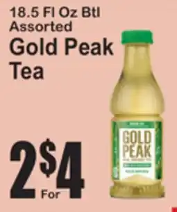 SuperFresh 18.5 FL Oz Btl Assorted Gold Peak Tea offer
