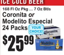 SuperFresh Coronita or Modelito Especial offer