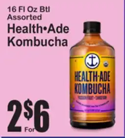 SuperFresh 16 Fl Oz Btl Assorted Health•Ade Kombucha offer
