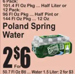 SuperFresh Poland Spring Water offer
