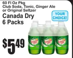 SuperFresh Club Soda, Tonic, Ginger Ale or Original Seltzer offer