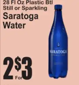 SuperFresh Saratoga Water offer