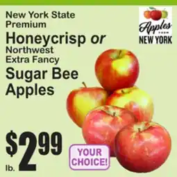 SuperFresh New York State Premium Honeycrisp or Northwest Extra Fancy Sugar Bee Apples offer