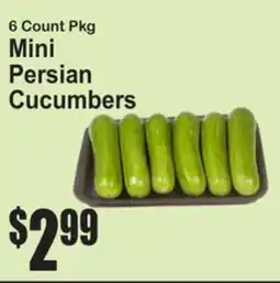 SuperFresh Mini Persian Cucumbers offer