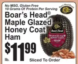 SuperFresh Boar's Head Maple Glazed Honey Coat Ham offer