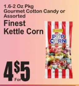 SuperFresh Gourmet Cotton Candy or Assorted Finest Kettle Corn offer