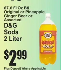 SuperFresh 67.6 FL Oz Btl Original or Pineapple Ginger Beer or Assorted D&G Soda offer