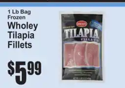SuperFresh 1 Lb Bag Frozen Wholey Tilapia Fillets offer