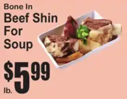 SuperFresh Bone In Beef Shin For Soup offer