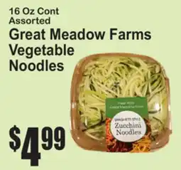 SuperFresh Great Meadow Farms Vegetable Noodles offer