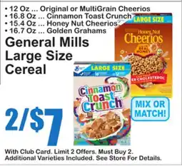 SuperFresh General Mills Large Size Cereal offer