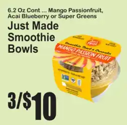 SuperFresh Just Made Smoothie Bowls offer