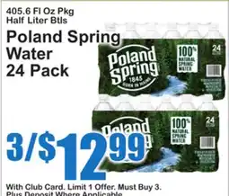 SuperFresh Poland Spring Water offer