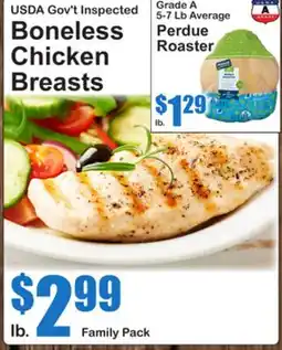 SuperFresh USDA Gov't Inspected Boneless Chicken Breasts offer