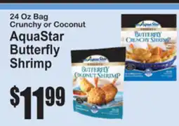 SuperFresh 24 Oz Bag Crunchy or Coconut AquaStar Reserve Butterfly Shrimp offer