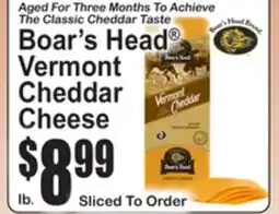 SuperFresh Boar's Head Vermont Cheddar Cheese offer