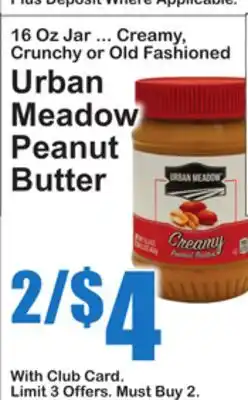 SuperFresh Urban Meadow Peanut Butter offer