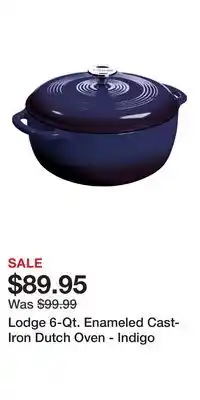 Cabela's Lodge 6-Qt. Enameled Cast-Iron Dutch Oven - Indigo offer