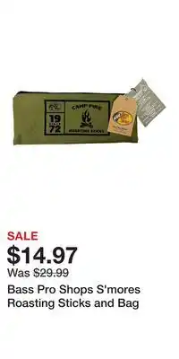 Cabela's Bass Pro Shops S'mores Roasting Sticks and Bag offer