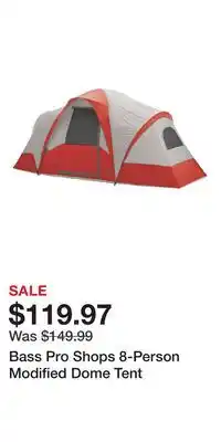Cabela's Bass Pro Shops 8-Person Modified Dome Tent offer