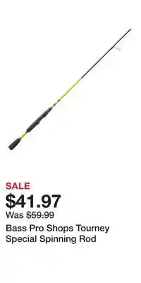 Cabela's Bass Pro Shops Tourney Special Spinning Rod offer